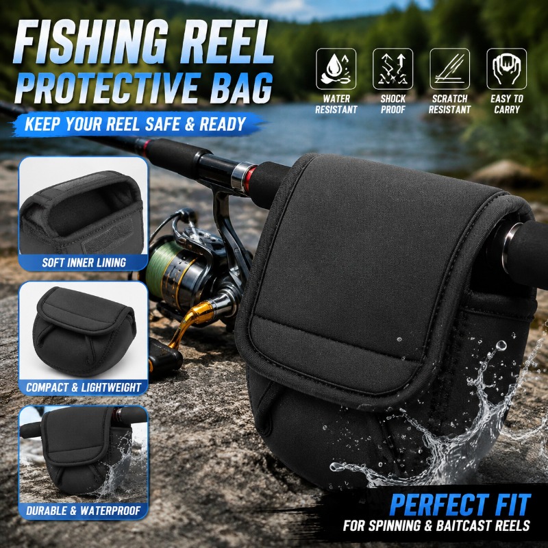 Spinning Reel - Borsa Protettiva per Mulinello da Pesca,