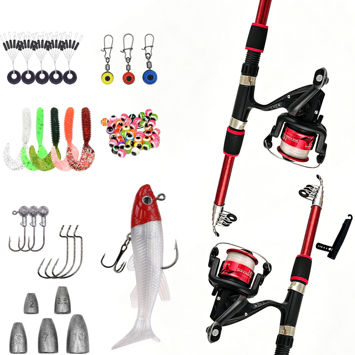 Set Canna da Pesca Telescopica - Spincast Reel recensione e prezzo